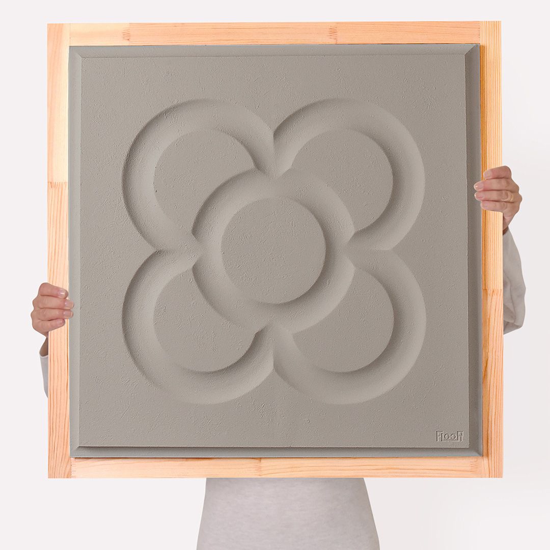 cuadro grande panot baldosa flor de barcelona comprar